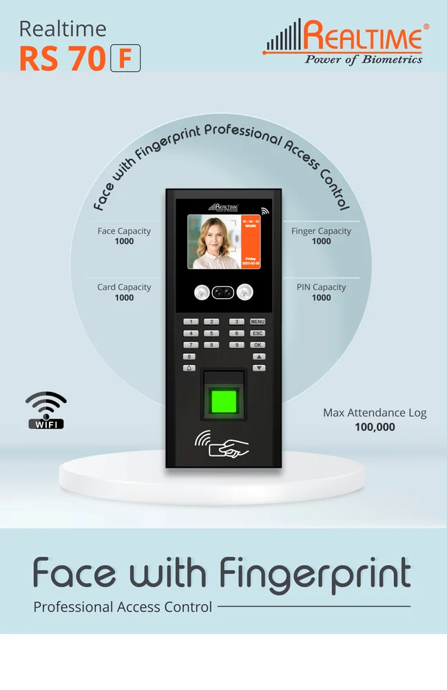 Realtime Face Finger Professional Access Control